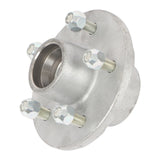 Galvanized Trailer Hub Kit 5 on 4.5 in for 3500 lb Axle 84 Spindle 4-Pack
