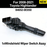 1x Car Windshield Wiper Switch Assy 84652-0E050 For 2008-2021 Toyota Highlander – product image