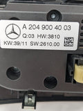 12-18 Mercedes W204 C250 CLS400 AC A/C Heater Climate Control Module Trim Assy OEM A2049004003 - product image