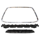 Chrome Upper and Lower Grille Kit for 2013-2015 Mitsubishi Outlander Sport MI1200262