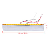 12 in Red Amber 14 LED Double Face Trailer Light Bar 2-Pack
