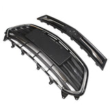 Black Chrome Front Upper and Lower Grille Set for 2017-2021 Chevrolet Trax