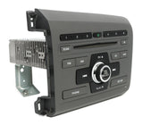 2012 Honda Civic OEM AM/FM Single-Disc CD Radio 39100-TR2-A213-M1 Face 2XC0 - product image