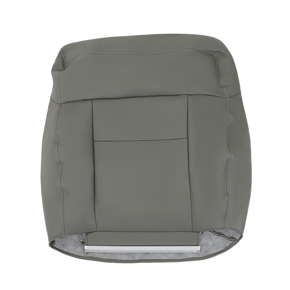 Gray Leather Front Seat Cover Set for 2004-2008 Ford F-150 Lariat FRSD0304DBTL