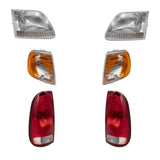 Fits 97-03 F-150 Headlights Tail Lights Park/Signal Lights 97-99 F-250 LD 3221-0022C6 - product image