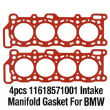 4PCS Car Intake Manifold Gasket 11618571001 For BMW 114d 116d 118d 120d 125d 20d – product image