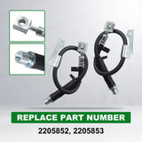 2x Hydraulic Brake Hose Front Fit for Chevy Equinox GMC Terrain 2010-2016 – product image 10