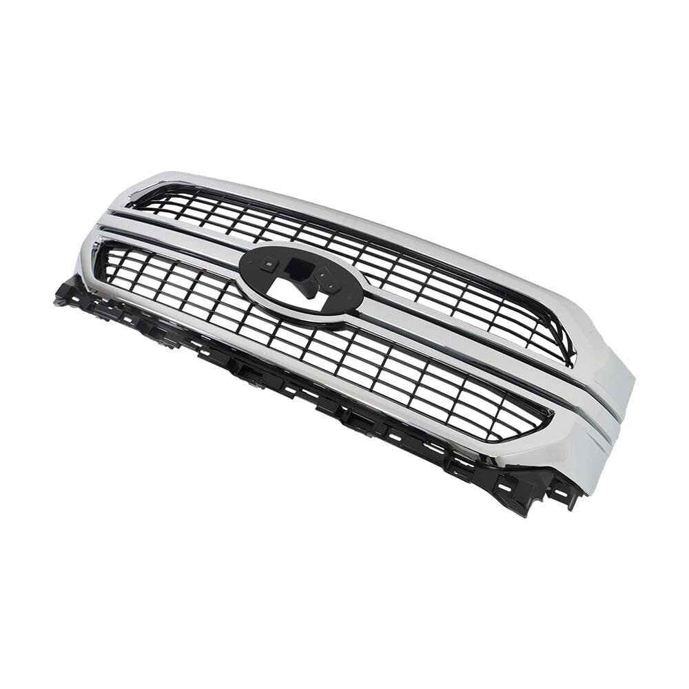Silver and Black Mesh Front Upper Grille for 2021-2022 Ford F-150 ML3Z-8200-KA