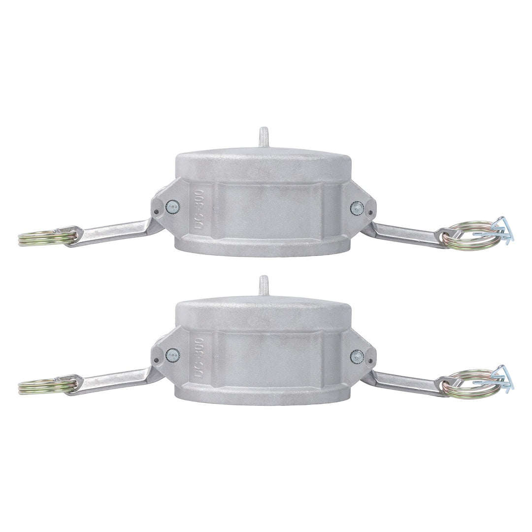 3 Inch Type DC Female Cam Lock Dust Cap 2 Pack Aluminum