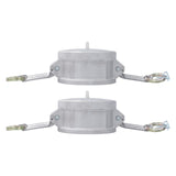 3 Inch Type DC Female Cam Lock Dust Cap 2 Pack Aluminum