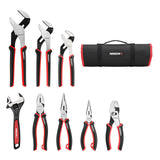 ARROW 8-Piece Pliers and Wrench Set with Roll-Up Pouch