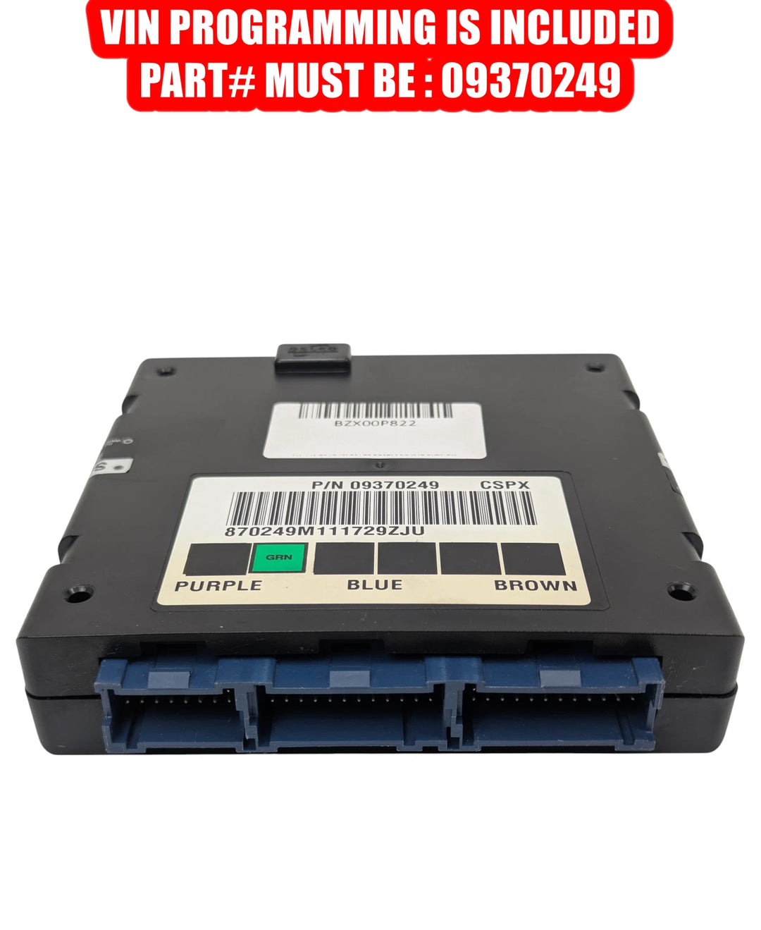 2001 GMC Yukon Body Control Module BCM 09370249 GM OEM - product image