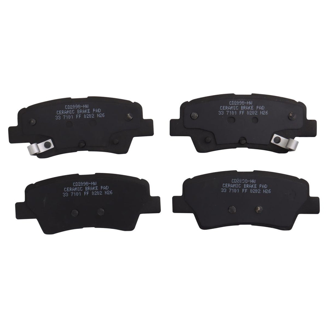 Rear Ceramic Brake Pad Set for 2017-2025 Hyundai Tucson, Elantra GT, Nexo and Kia Sportage