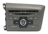 2012 Honda Civic OEM AM/FM Single CD Radio 39100-TR0-A81 Face 4BCJ Code Included - product image