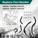 Low Pressure Rubber Fuel Hose Kit for LBZ LMM Duramax 2500/3500HD 6.6L 12625281 – product image 3