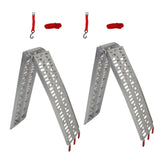 7.5 ft Aluminum Arched Folding Loading Ramp Pair for Motorcycles ATVs and Mowers