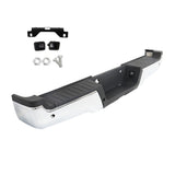 Chrome Rear Bumper Assembly for 2017-2022 Ford F-250 F-350 Super Duty