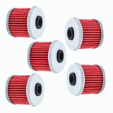 Oil Filter 5 Pack for 2004-2014 Honda TRX450R TRX450ER Sportrax 450 15412-MEN-671