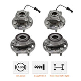 Front and Rear Wheel Hub Bearing Set for 2010-2016 GMC Terrain Chevrolet Equinox 12094782 – product image