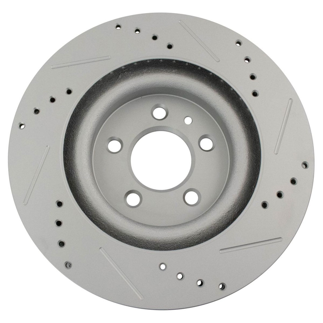 Front Performance Ceramic Brake Pad & Drilled Rotor Kit for 2011-2014 Ford Mustang