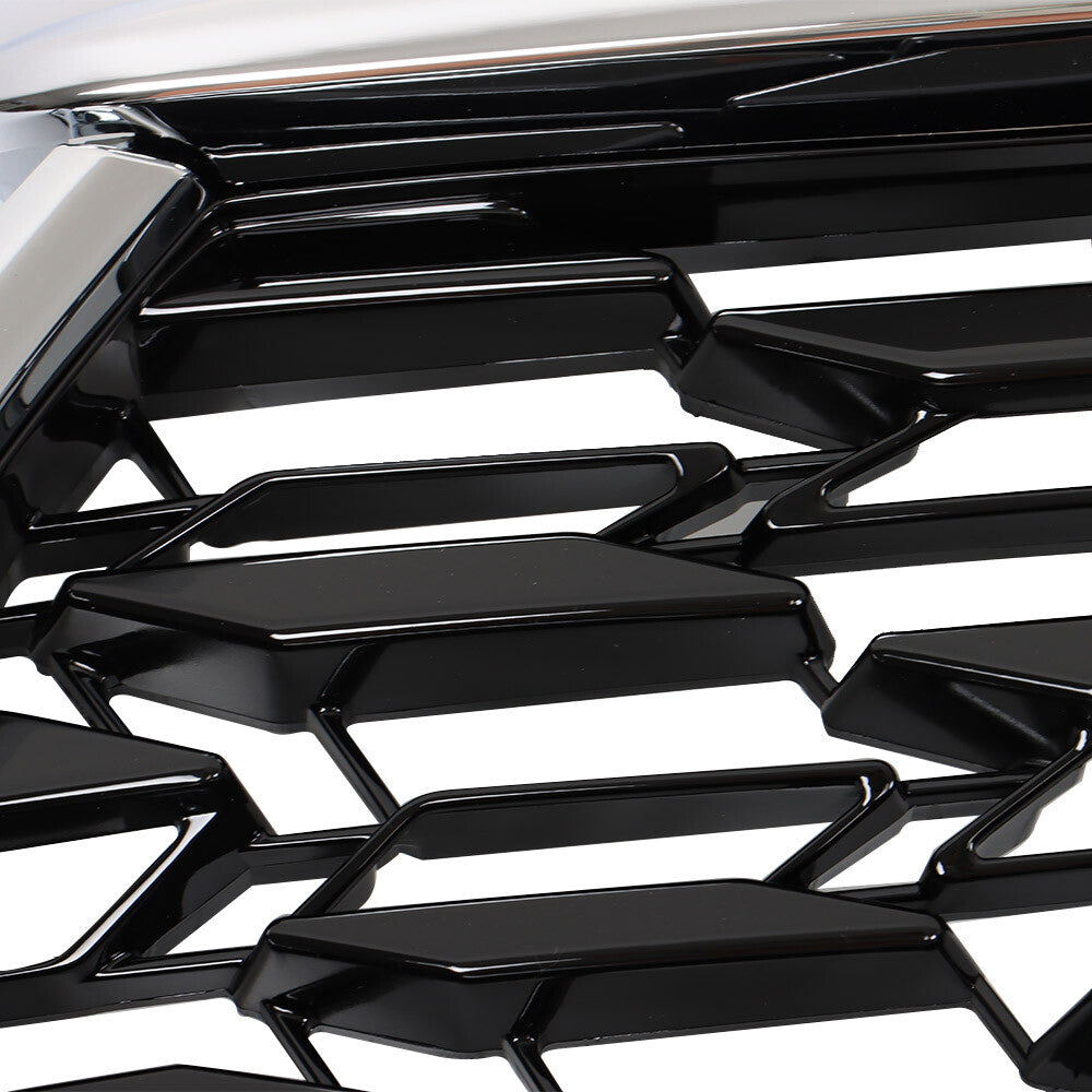 Black Chrome Mesh Front Grille for 2020-2022 Toyota Highlander