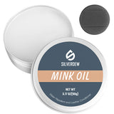 SILVERDEW Mink Oil Leather Conditioner 3.2 oz with Sponge