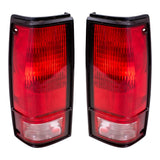 Tail Light for 1982-1993 S10 Black Bezel Set 919650 1982-1990 S15 GM2801108 1222-0003LR - product image