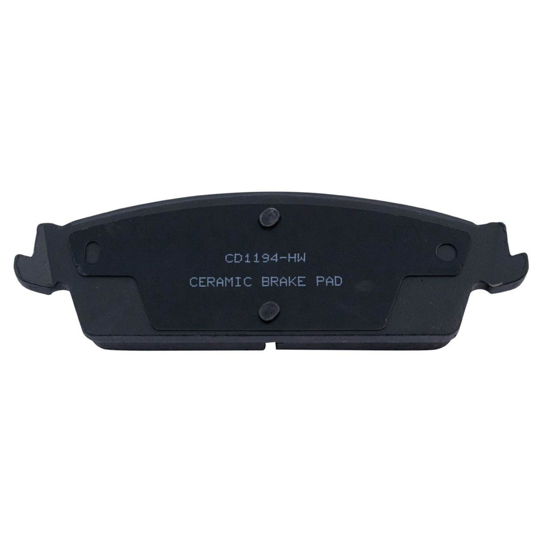 Rear Ceramic Brake Pad Set for 2007-2014 Tahoe, Suburban, Yukon, Silverado, Sierra and Escalade