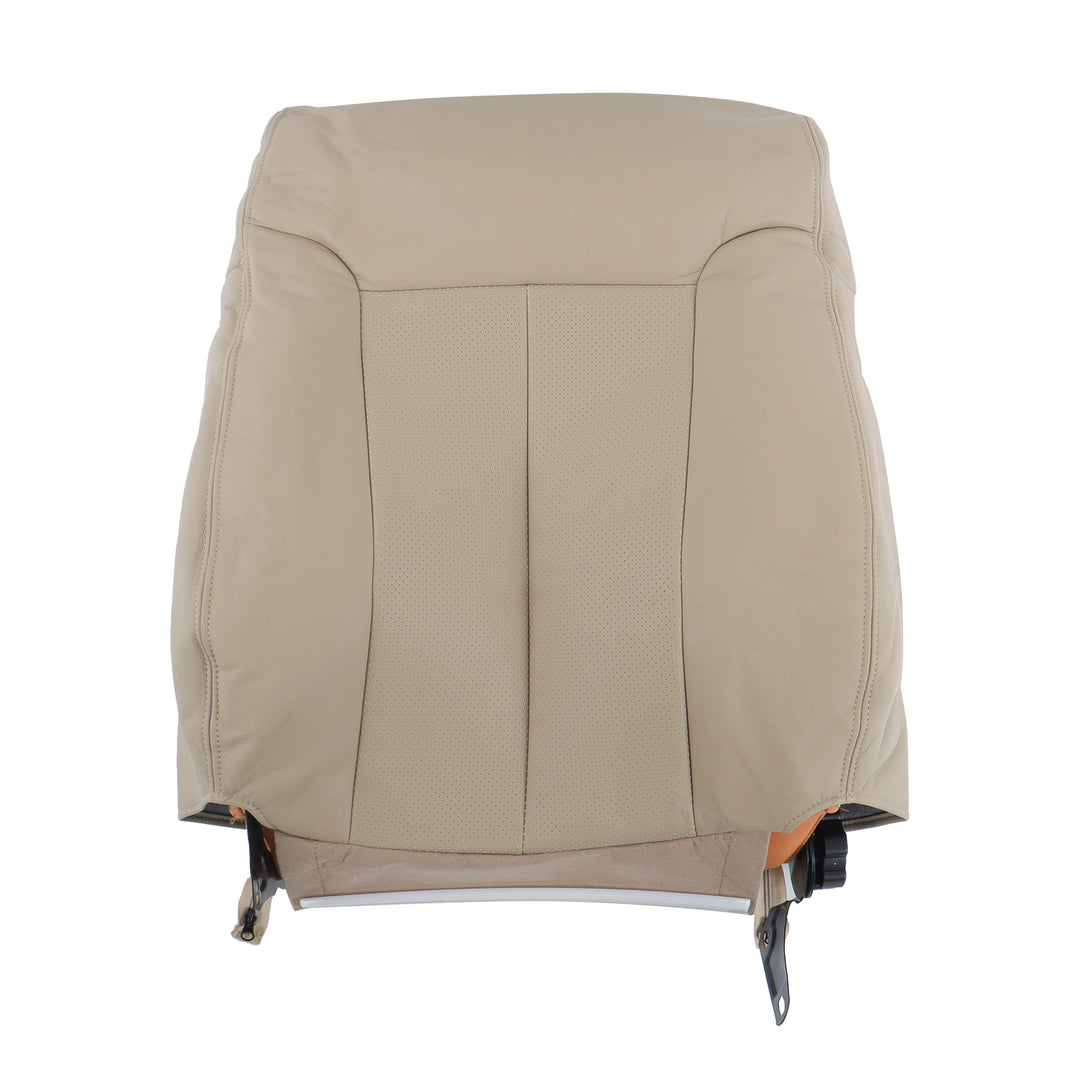Driver Bottom and Top Leather Seat Covers Tan for 2009-2014 Ford F-150 Lariat