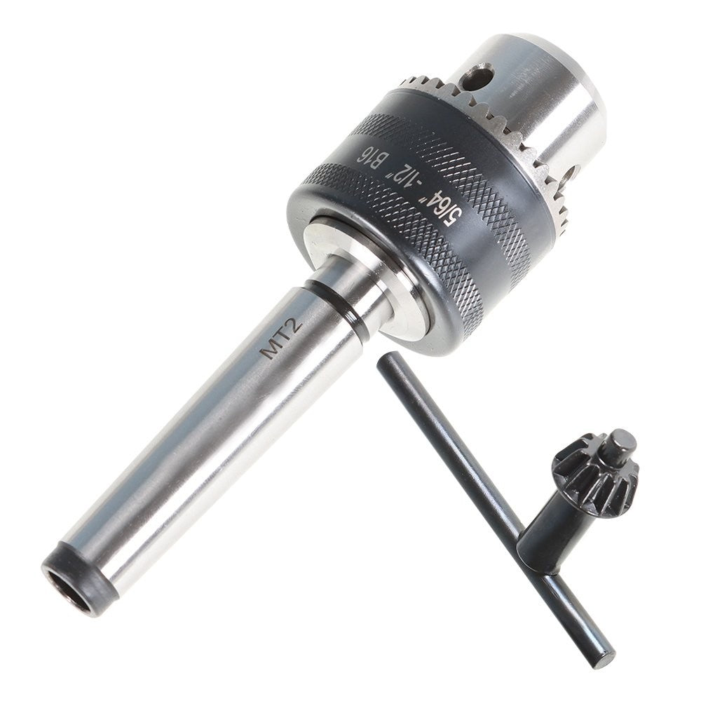 Keyed Drill Chuck 5/64 to 1/2 Inch with MT2 Morse Taper Arbor