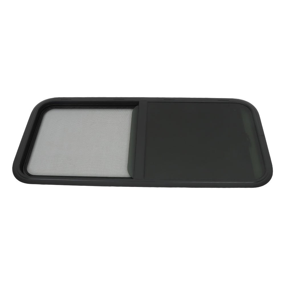 47 x 22 Inch RV Horizontal Sliding Window with Trim Ring for Campers and Trailers