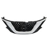Black Chrome Front Upper Grille for 2015-2018 Nissan Murano