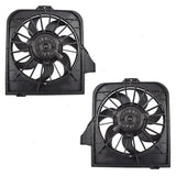 Pair Radiator Fans for Town & Country Caravan Voyager Set 4809171AG 4809170AF 2661-0004LR - product image