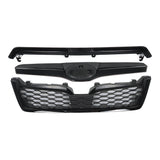 Front Upper Grille Set 3 Piece Black for 2014-2018 Subaru Forester 91121SG280