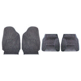 Front Bottom and Back Cloth Seat Cover Set Mist Gray for 1998-2002 Dodge Ram 1500 2500 3500