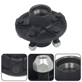 2000 lb Trailer Axle Stub with 5 on 4.5 in Hub Square Spindle