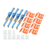 E-Track Wheel Chocks with 8 ft E-Track Straps Kit