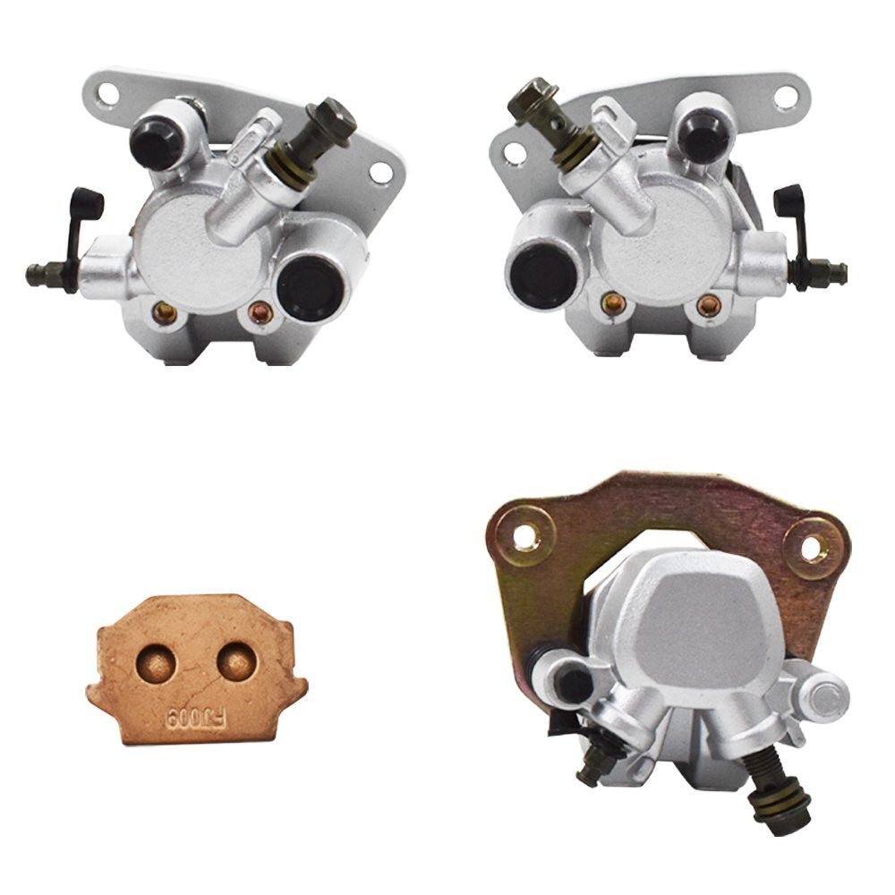 Front and Rear Brake Caliper Set for 2002-2007 Suzuki Vinson 500 LTA500F