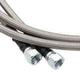 70” Length SS Braided Transmission Cooler Lines Kit for GM 4L60E 4L80E 6AN TH400 OFK19-70-SS – product image 5