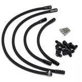 4AN Steam Vent Hose Kit Coolant Crossover for GM LS1 LS2 LS6 LM7 LSX OFK14-BK