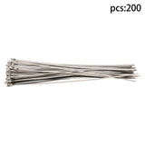 304 Stainless Steel Cable Ties 11.8 Inch 200 Pack 330 lb