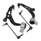4-Piece Front Lower Control Arm and Sway Bar Link Kit for 2010-2012 Ford Taurus Flex Lincoln MKS