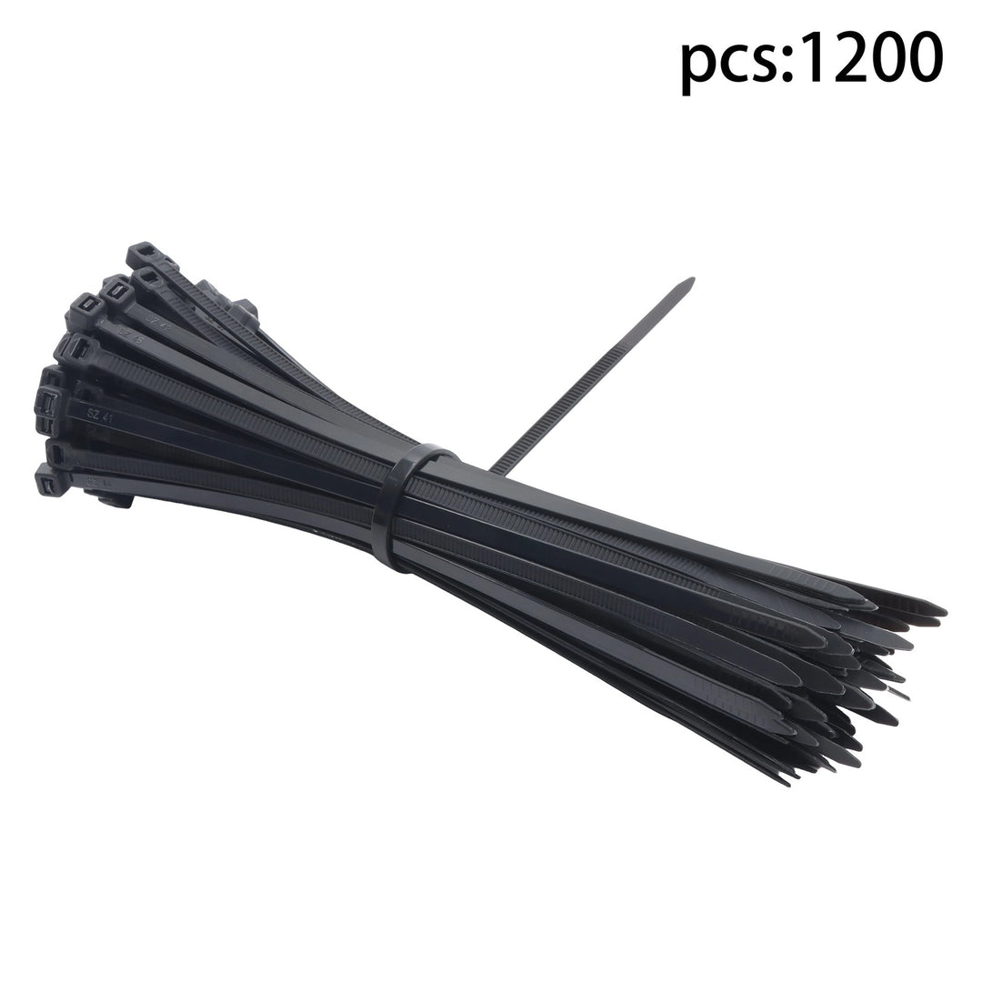 Black Nylon Cable Ties 8 Inch 1200 Pack 65 lb