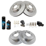 Front & Rear Ceramic Brake Pad & Rotor Kit for 2016-2019 Hyundai Sonata & 2016-2020 Kia Optima