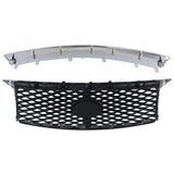 Chrome Front Grille and Lower Bumper Trim for 2015-2017 Infiniti QX80
