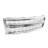 Front Upper Center Mesh Grille Chrome for 2014-2015 Chevrolet Silverado 1500 23259624