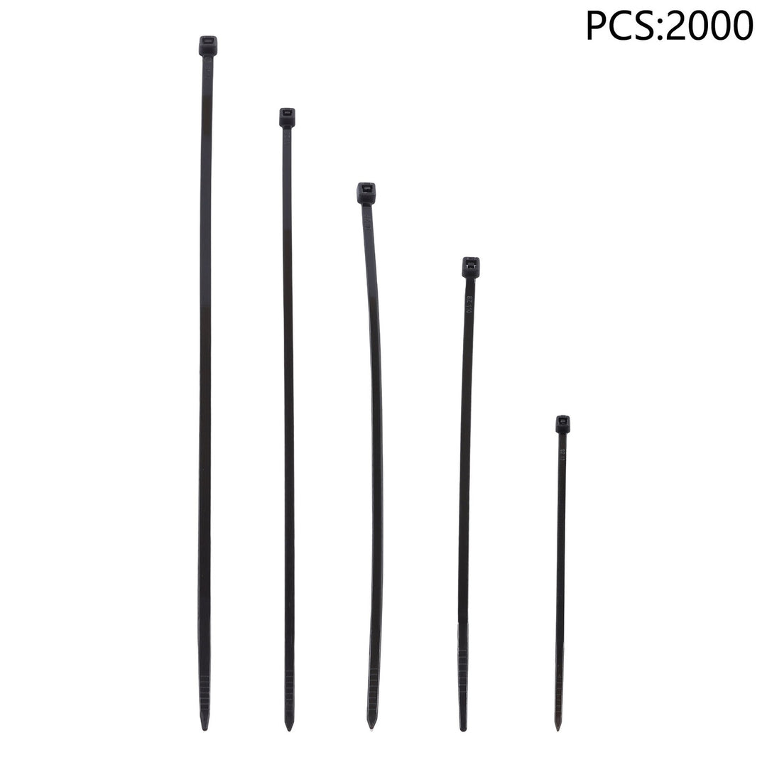 Nylon Cable Ties 2000 Pack Assorted 4 6 8 10 12 Inch