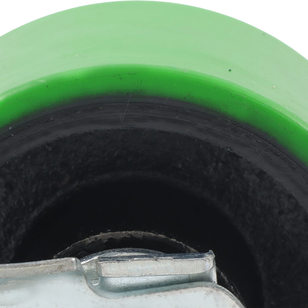Polyurethane Swivel Caster with Brake 4 x 2 Inch 800 lb