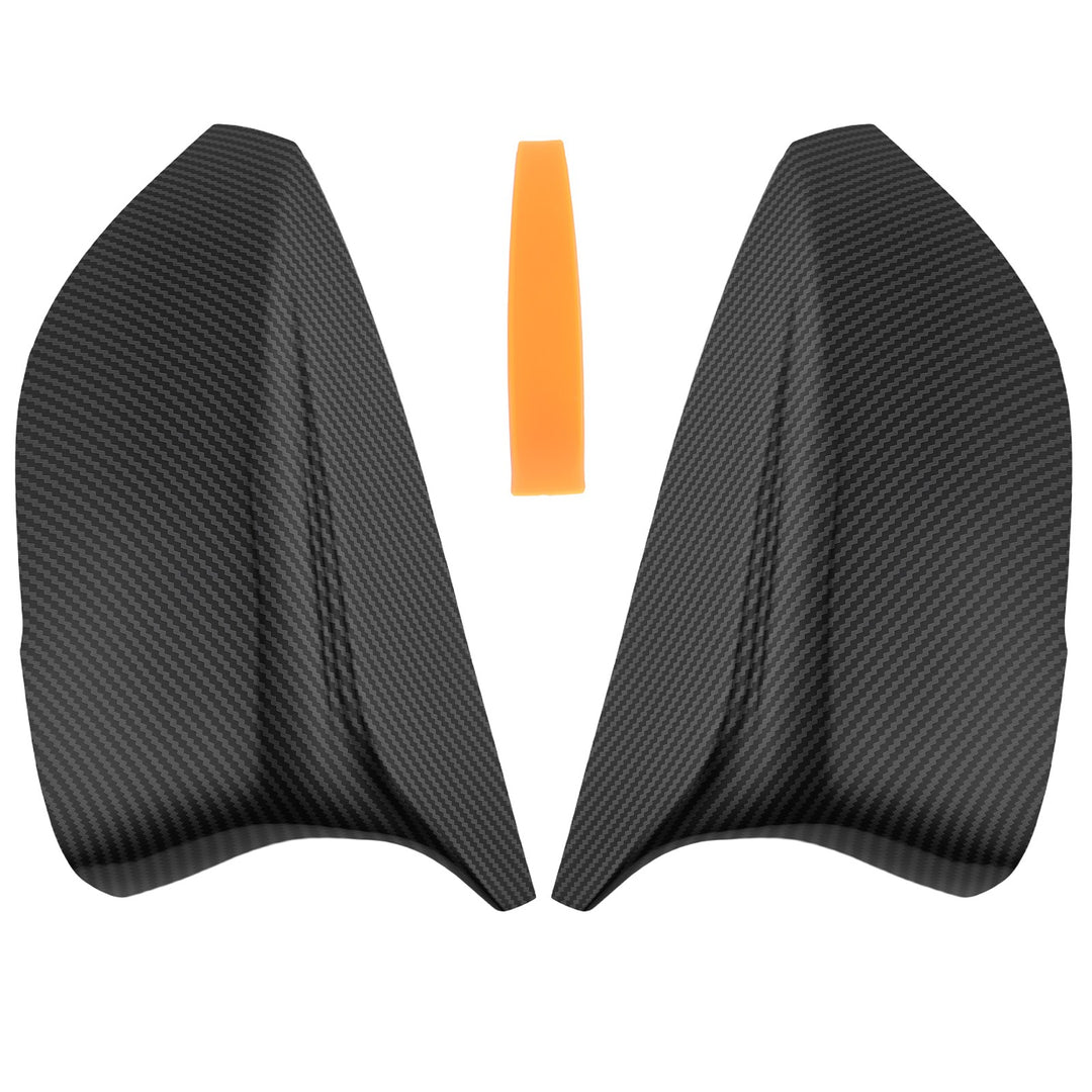 Carbon Fiber Look Mirror Covers for 2014-2021 Infiniti Q50 Q60 and Q70, Pair 96373-4GA0H