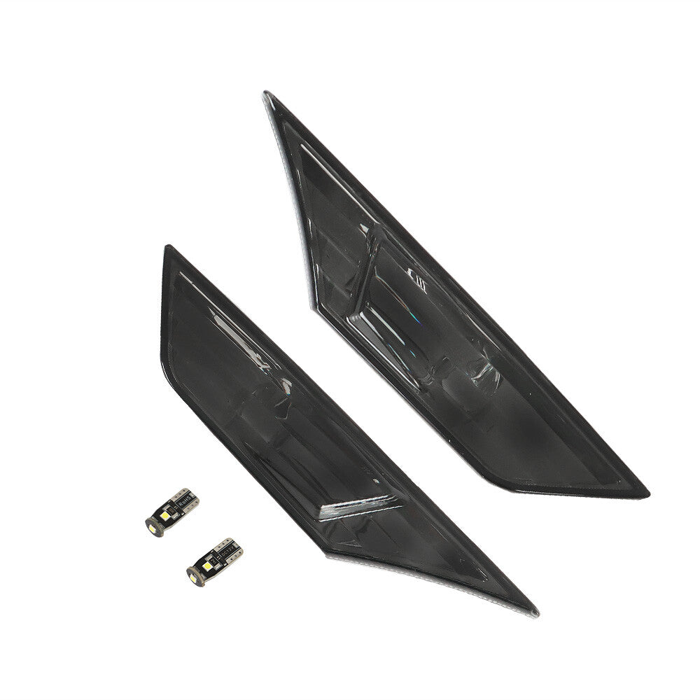 Smoke Side Marker Turn Signal Lights with LED Bulbs for 2016-2020 Honda Civic